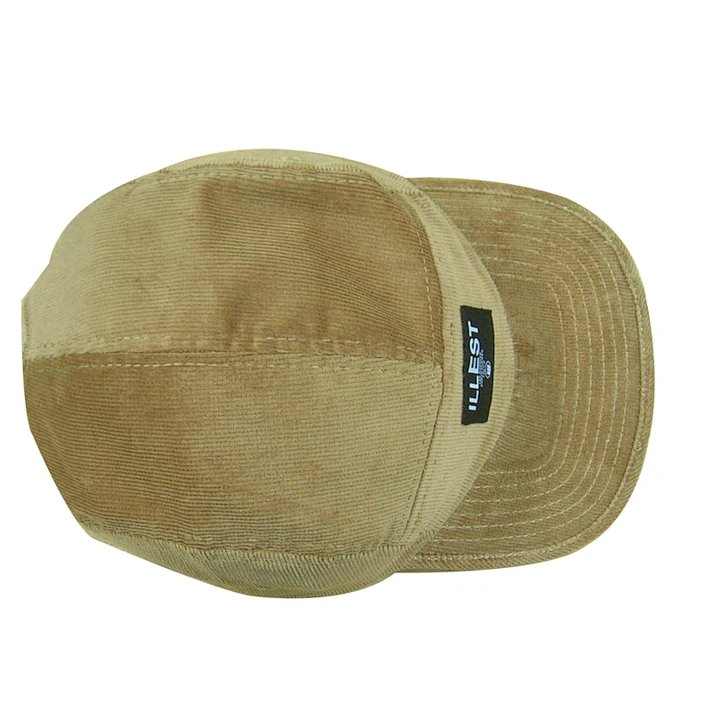 custom high quality flat brim 5 panel camp caps and hats in china
