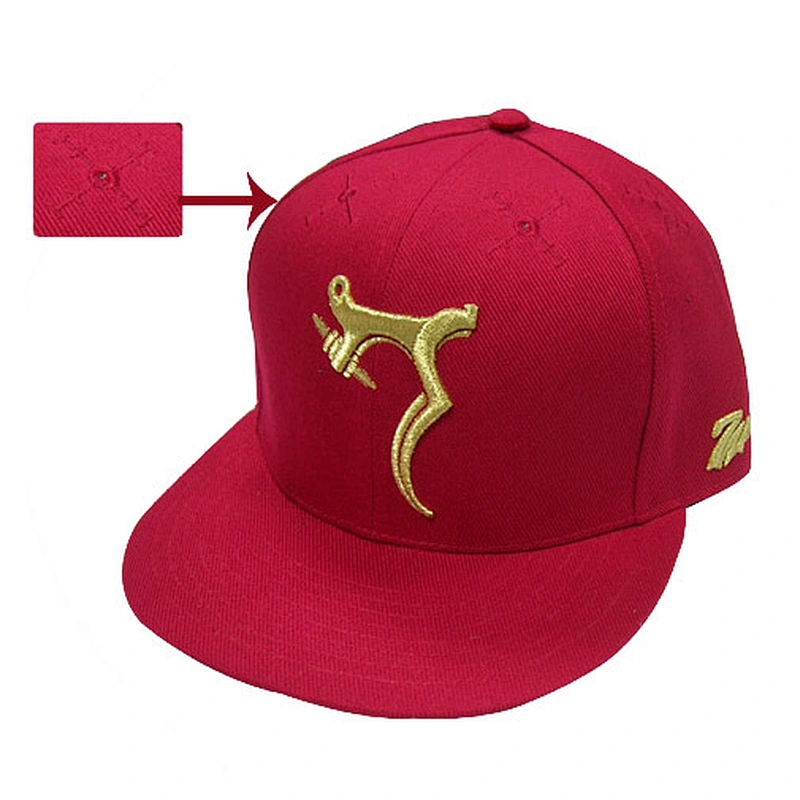 6 panel sports caps and hats with 3d embroidery customer's logo