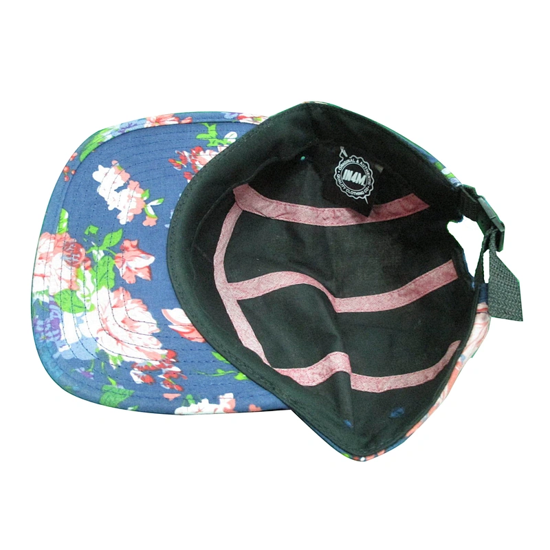 floral 5 panel camp hat