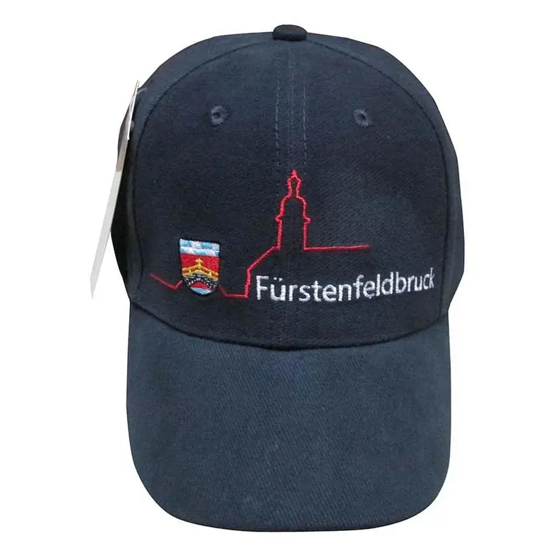 custom 6 paenel embroidery on front navy sports caps and hats