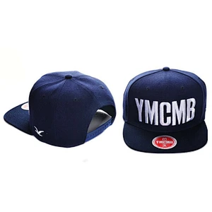 ymcmb two-tone 6 panel raised embroidery custom snapback hats