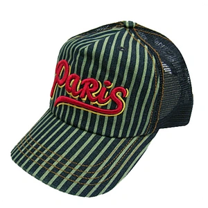 Fashion snap back mesh cap with embroidery