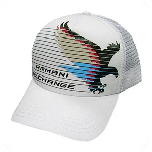 Fashion 5 panel backsnap mesh hats with printing