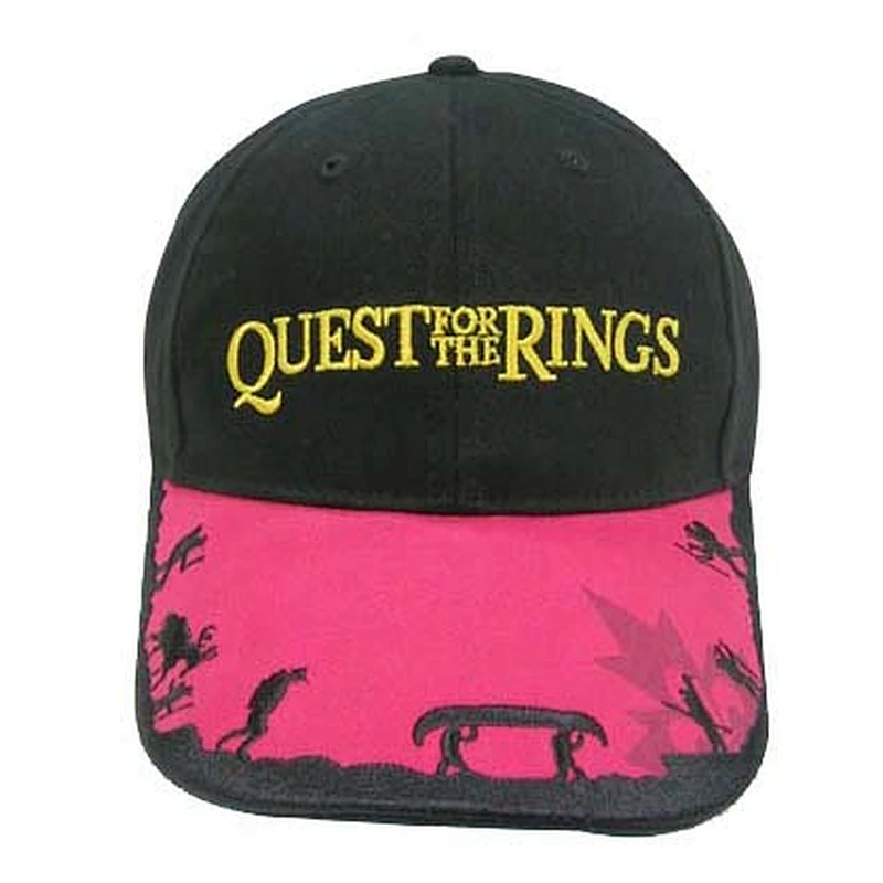 Fashion 6 panel sports caps with printing and embroidery