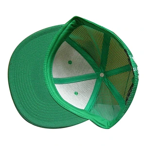 mesh flat brim baseball cap