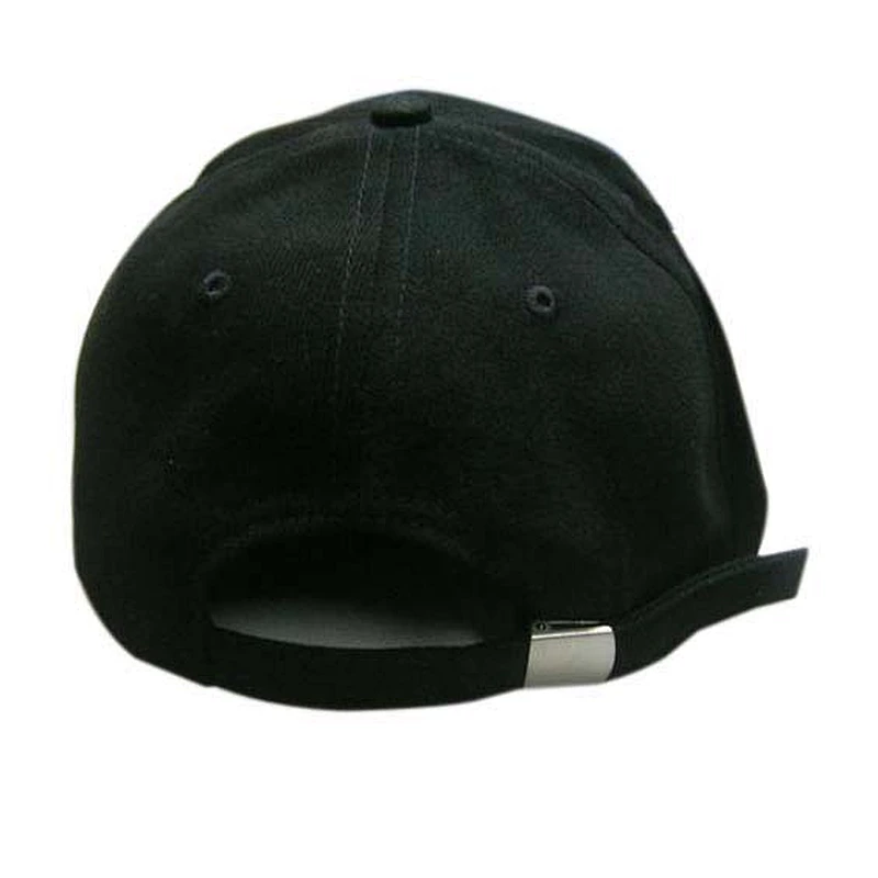 6 panel heavy brushed cotton sports cap with flat embroidery
