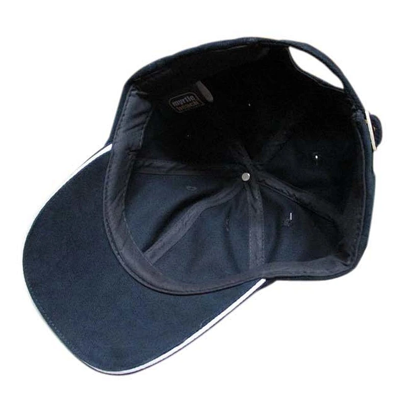 Fashion baseball cap with embroidery on upper brim