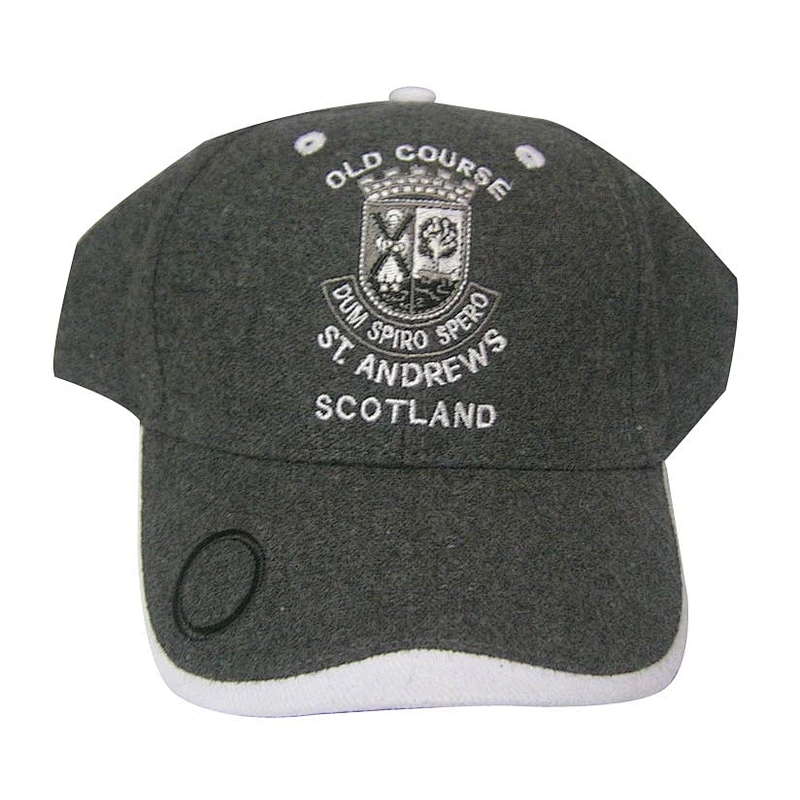 Fashion 6 panel ball marker golf cap