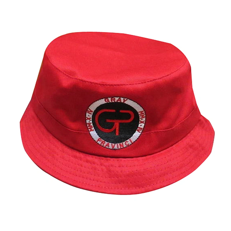 Fashion cheap cotton twill bucket hat  with embroidery patch