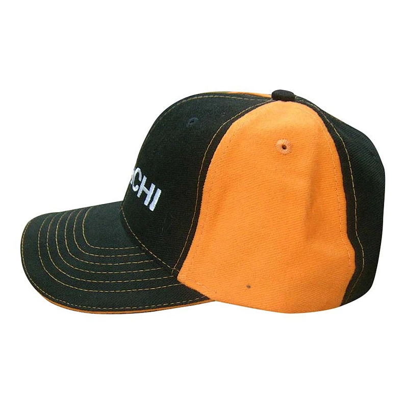 100% cotton 6 panel high quality sports cap with embroidery