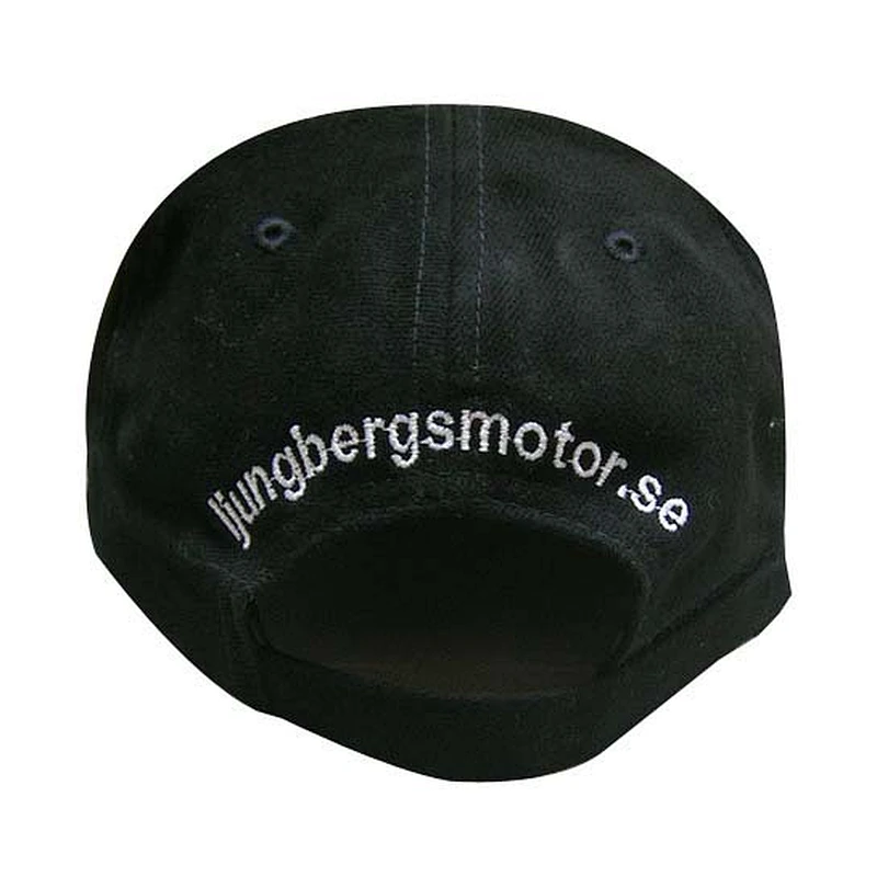 Black cotton 6 panel customized embroidery logo baseball sports caps