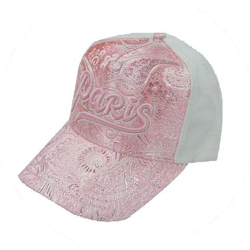 flower design 5-panel high quality caps