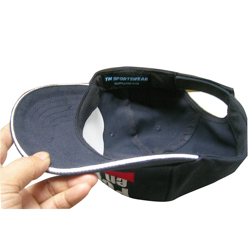 Fashion high quality 6 panel  baseball cap with embroidery