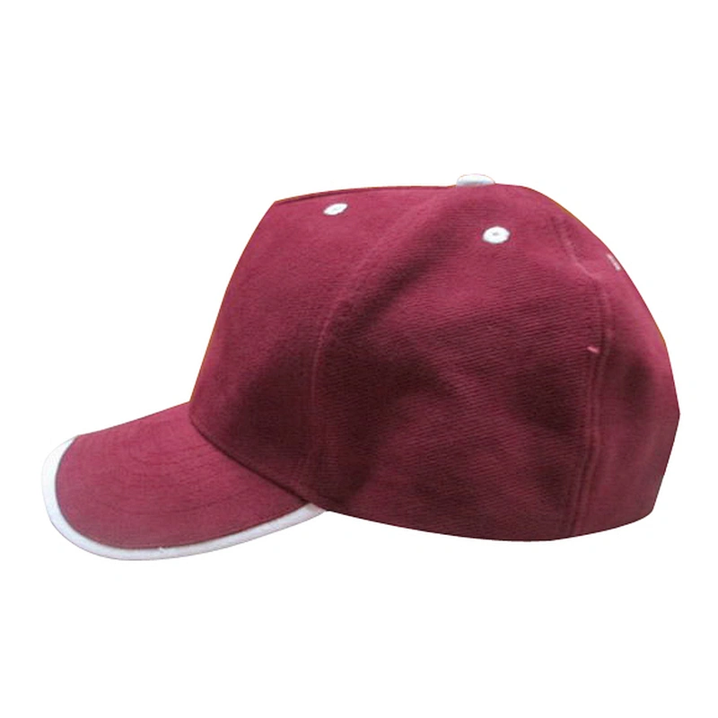 maroon color blank sports cap