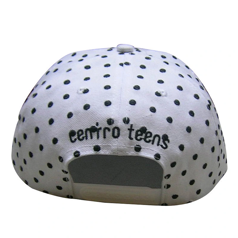 Embroidery Printing OEM Logo Polka Dot Snapback Cap
