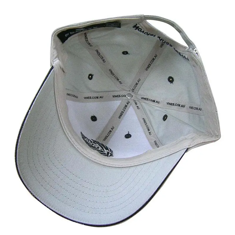 6 panel fashion grey sports cap