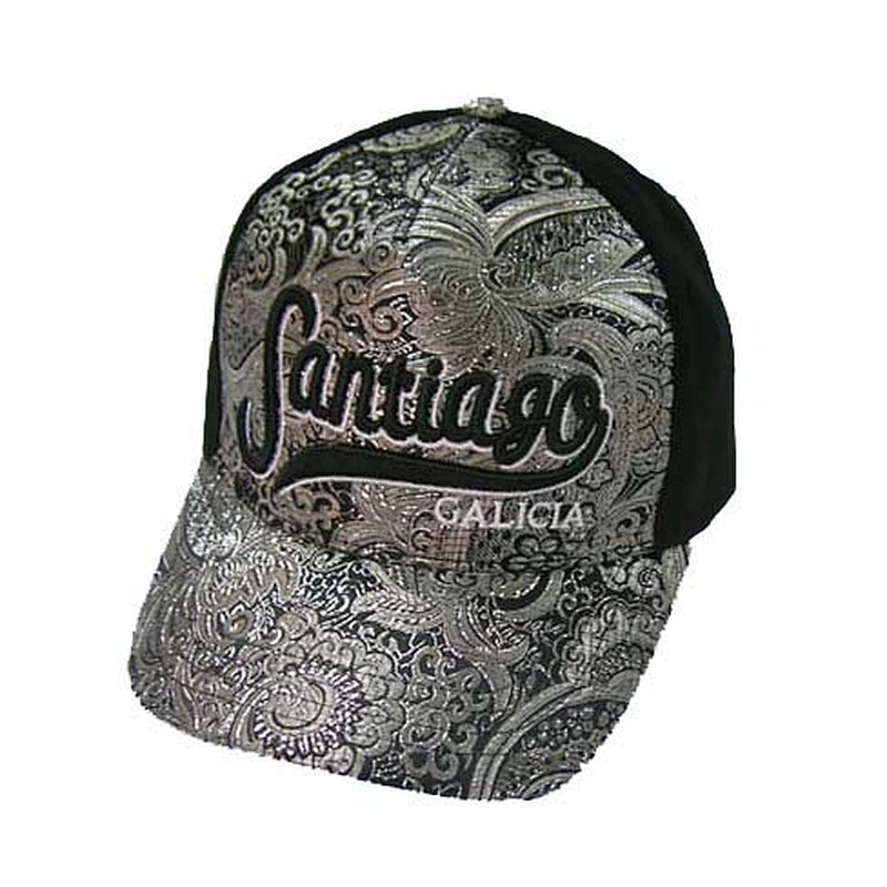 5 panel flower partner fabric on front  cap with  embroidery