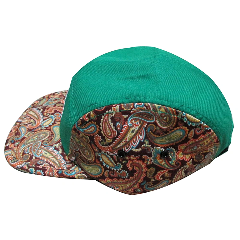 fashion floral 5 panel hat wholesale in factory
