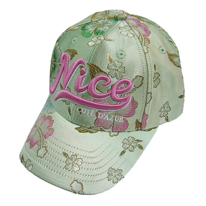 6 panel brushed cotton sport caps and baseball hats with 3D embroidery