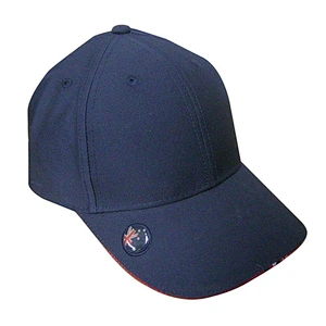 fashion ball marker in plain sports hat with sandwich