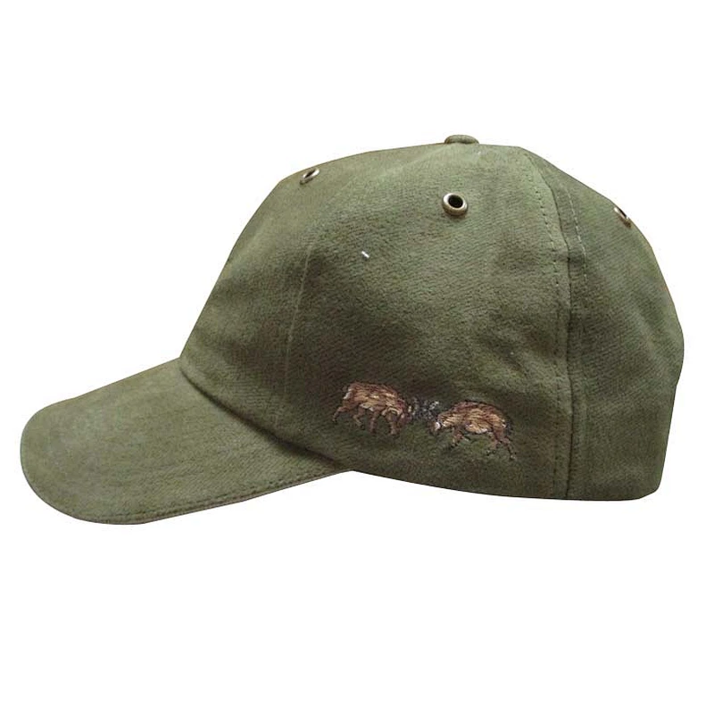 customized 6 panel sports cap with flat embroidery