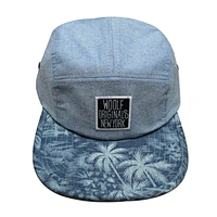 5 panel camp denim canvas hat