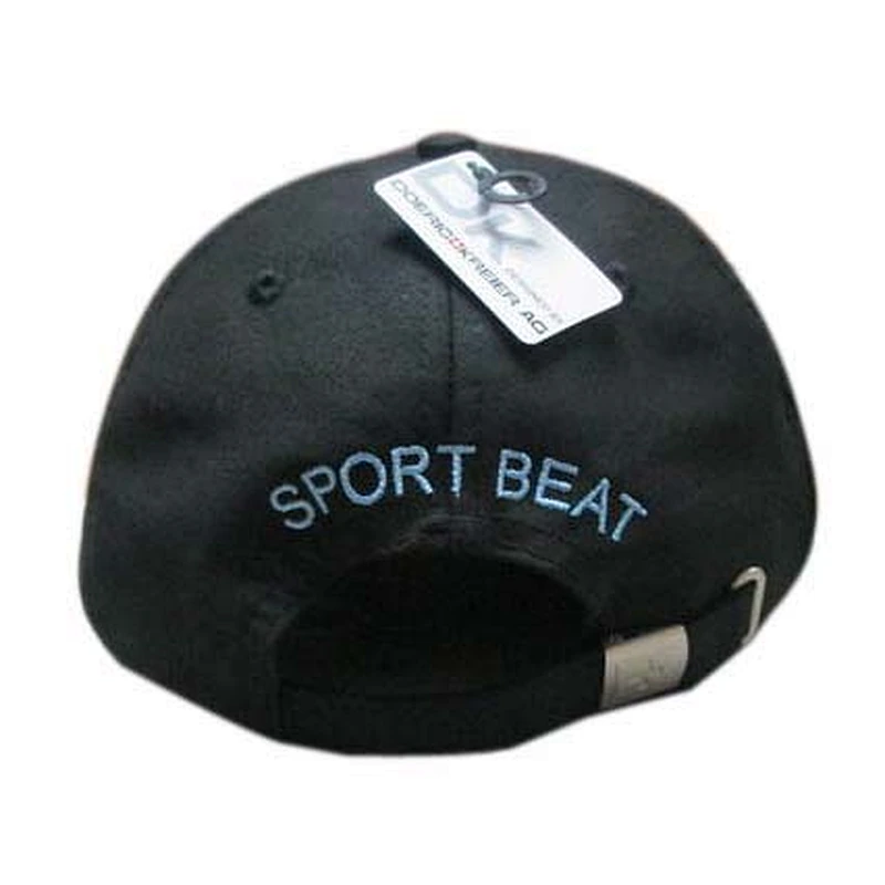black color baseball cap with embroidery logo
