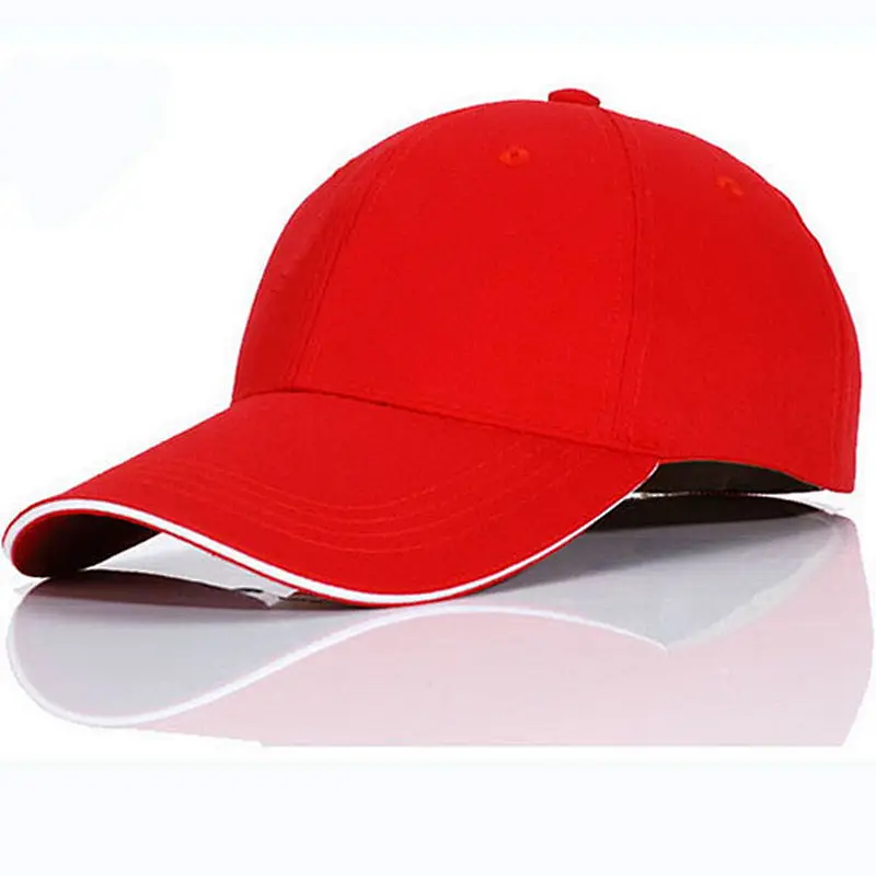 6 panel sports cap with embroidery logo and printing logo