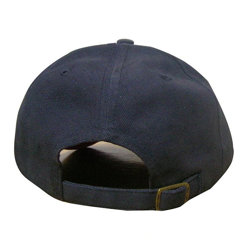 fashion cotton twill navy sandwich cap with embroidery