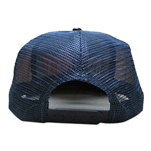nylon camo 3D embroidery custom trucker mesh snapback cap
