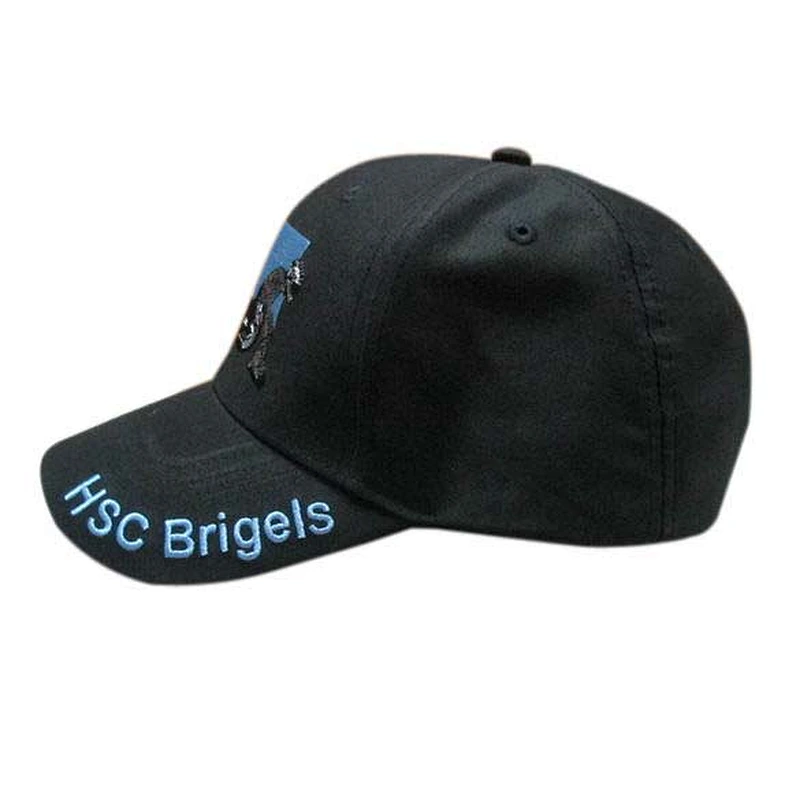 black color baseball cap with embroidery logo