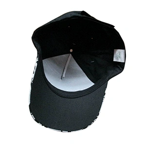 black color printing kids caps and has