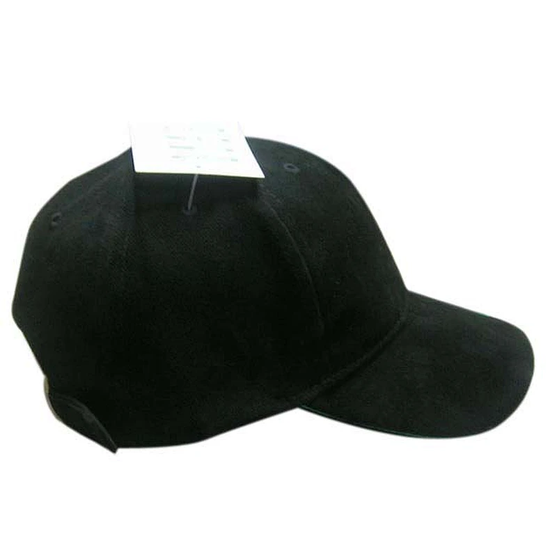6 panel heavy brushed cotton sports cap with flat embroidery