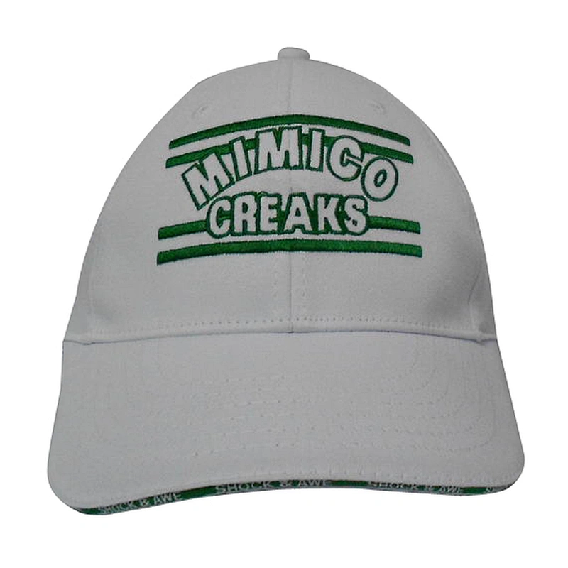 Fashion close on back sandwich 6 panel sport cap with embroidery