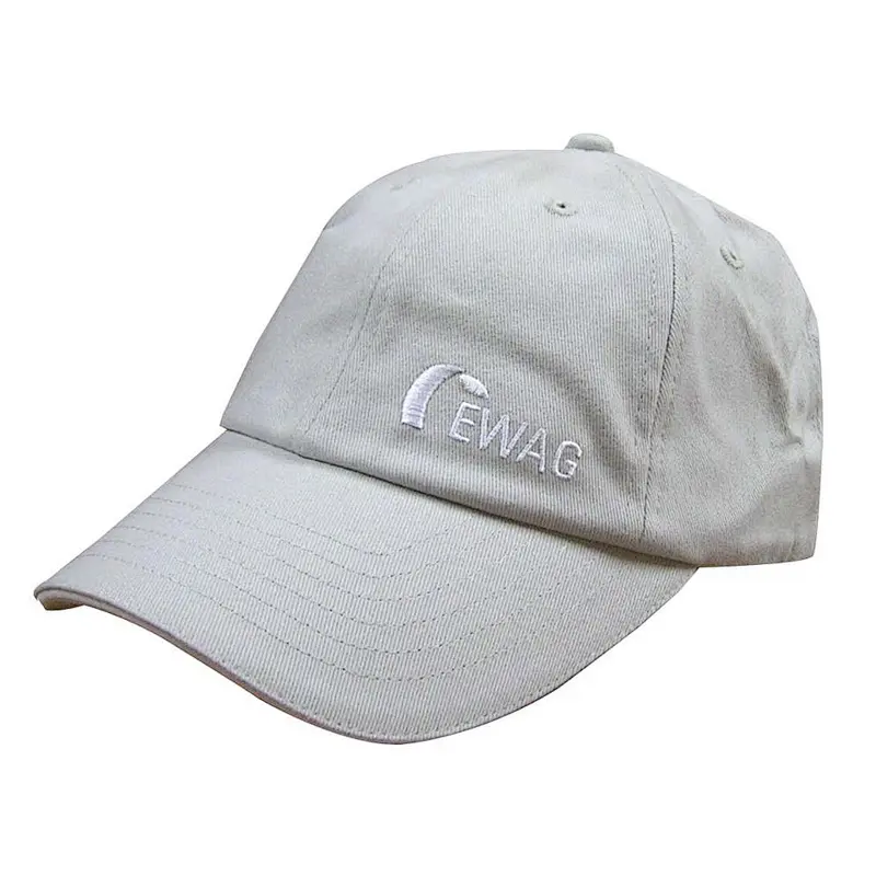 6 panel simple customized Wholesale 100% Cotton Sport Cap