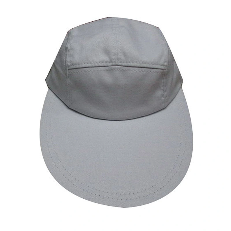 blank different colors 5 panel camp cap with big and width visor