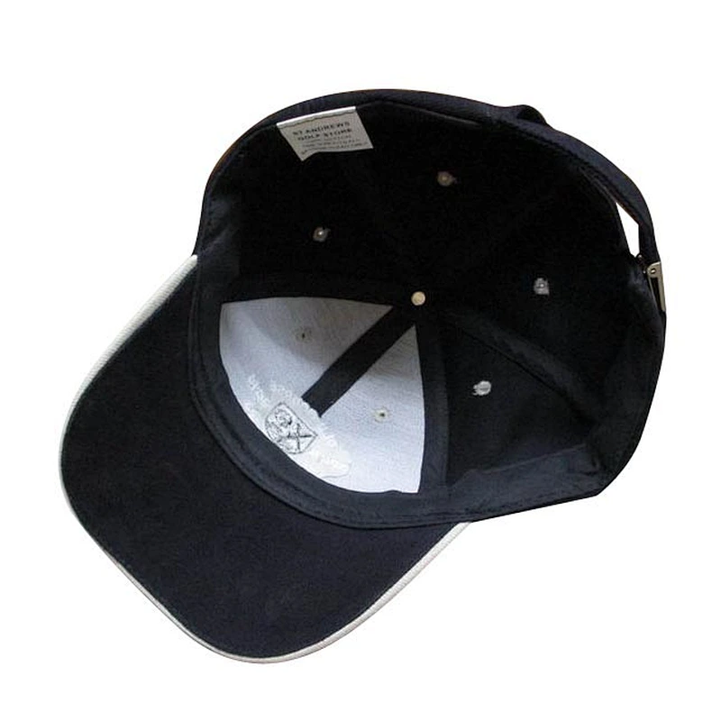 Fashion  6 panel cotton ball marker hat with flat embroidery