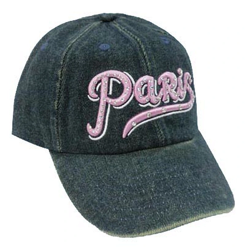 fashion cotton twill washed cap with 3D embroidery