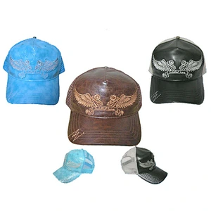 Fashion 5 panel embroidered mesh cap