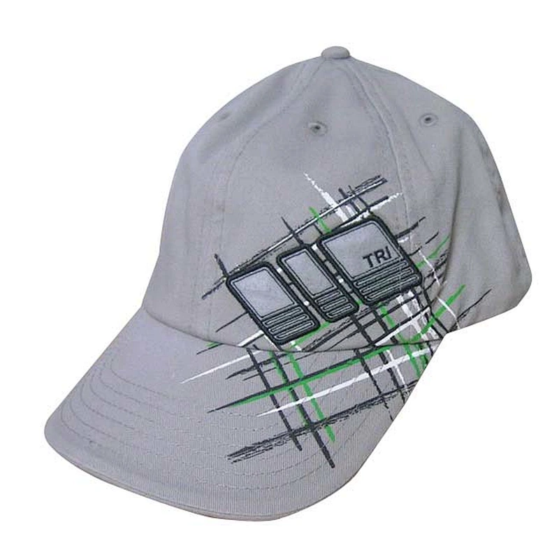 6 panel special embroidery from front panel to upper brim sports cap