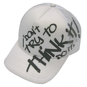Fashion 5 panel embroidered mesh cap