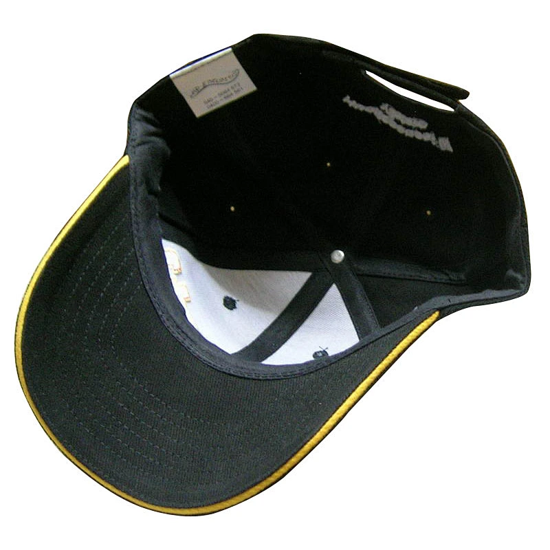 Fashion 6 panel brushed baseball caps with embroidery
