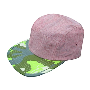 blank print brim 5 panel cap cheap wholesale