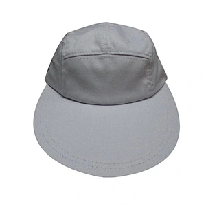blank different colors 5 panel camp cap with big and width visor