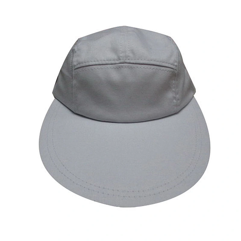 blank different colors 5 panel camp cap with big and width visor