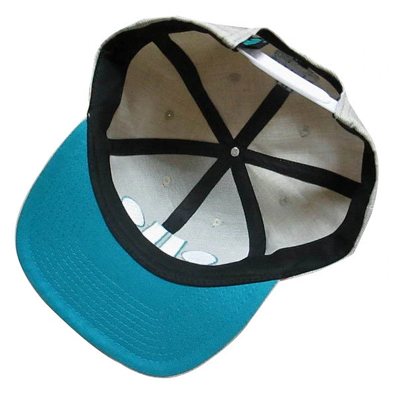 Custom design logo flat embroidery snapback caps