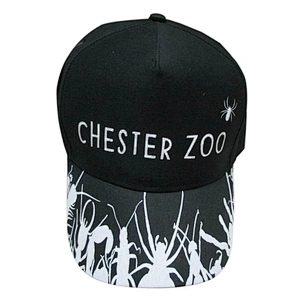 black color printing kids caps and has