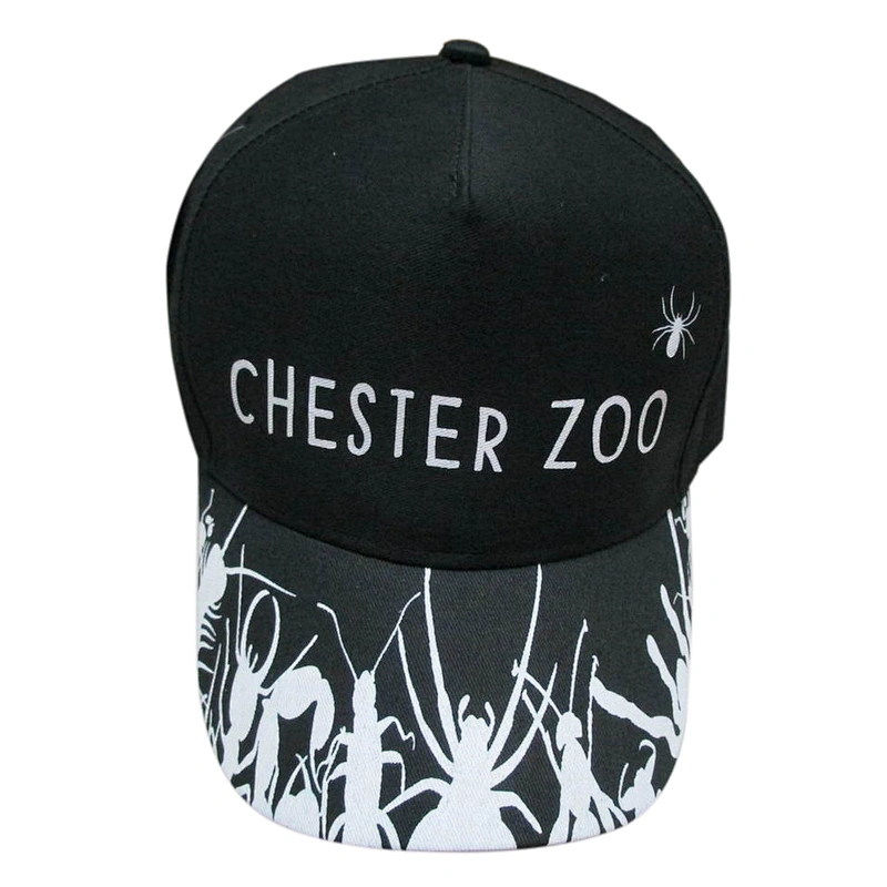black color printing kids caps and has