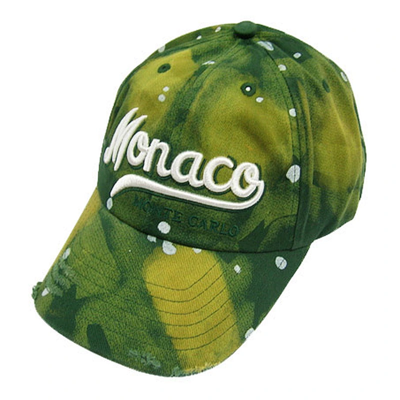 washed 6-panel sports caps