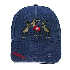 kids baseball cap in denim fabric